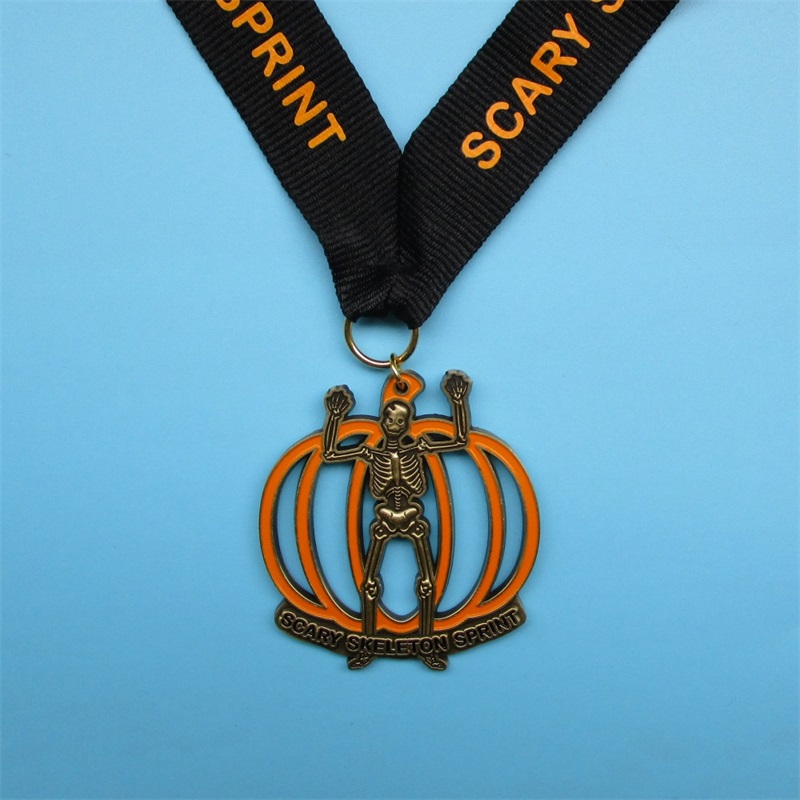 Brugerdefineret medaljon Soft Emaljerede metalsportmedaljer med bånd til salg