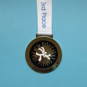 Zinklegeringsmetalmedaljer og trofæer souvenir gave guldmedaljer sport med bånd