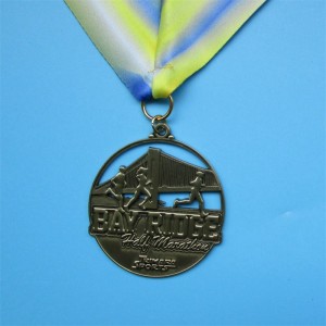 Running Man Special Design Medals Hollow Cool Belated Gold New Marathon Awards Medals
