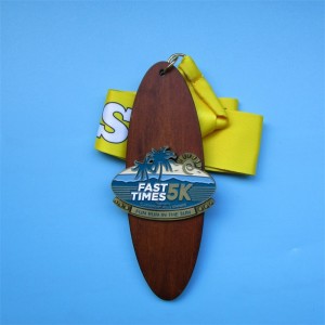 Award Medals med båndblankt guld sølvbronze cykling, der kører maraton sejlsportmedalje