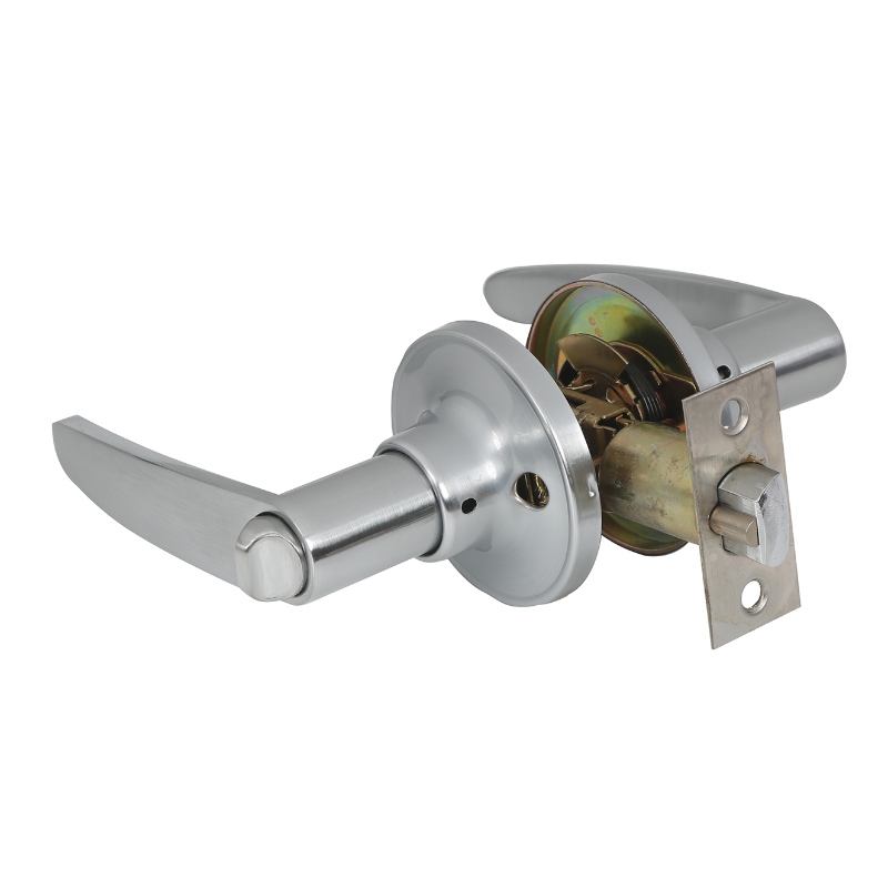 7302 Privatlivsdørhåndtag med aftagelig låseplade, alle metaldørhåndtagslås sæt til soveværelse og badeværelse