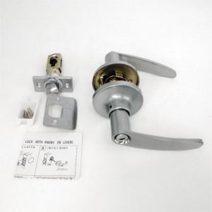 7302 Privatlivsdørhåndtag med aftagelig låseplade, alle metaldørhåndtagslås sæt til soveværelse og badeværelse
