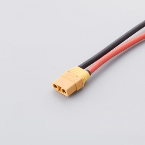 XT60 Parallel Bullet Battery Connector Mand og kvindelig kabel Dual Extension 14AWG Silicone Wire til RC Multi-Copter Motor
