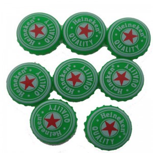 Brugerdefineret design Debossed Logo Round Silicone Beer Bottle Savers Caps Universal Water Beer Saver Genanvendelig cap silikone flaskehætte silikone øl flaske hætter sodavand flaske sparer krone caps vin cap