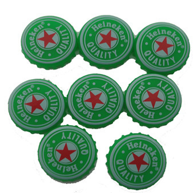 Brugerdefineret design Debossed Logo Round Silicone Beer Bottle Savers Caps Universal Water Beer Saver Genanvendelig cap silikone flaskehætte silikone øl flaske hætter sodavand flaske sparer krone caps vin cap