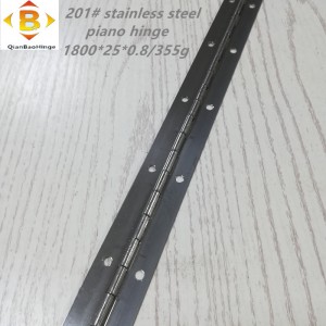 Standard størrelse lang hængsel 201#72 \'\'*1 Rustfrit stål klaver hængsel kontinuerlig række kabinet klaver hængsel