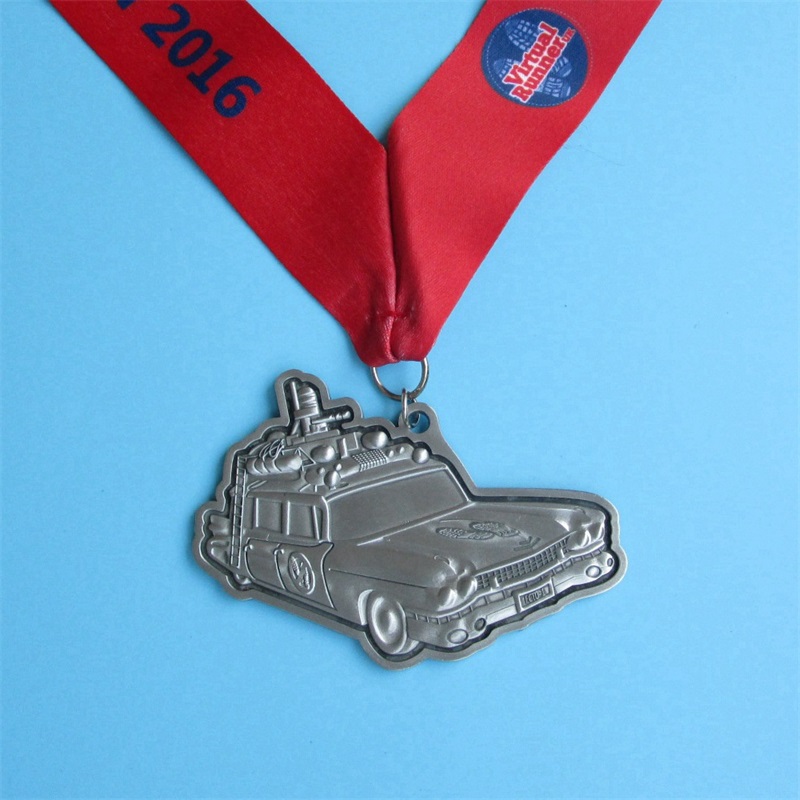 Virtual Run Medal Car Design 3D Metal Hanger Gold Medals Custom Sports Medal