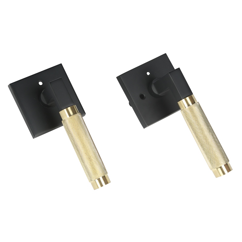 S7137 Modern Square Knurled Door Lever til indvendige døre, tunge dørhåndtag