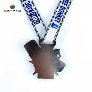 Unikt design Custom Logo LED Sport Medallion Metal 3D emalje medaljer til souvenir
