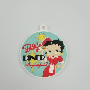 Brugerdefinerede halskædemedaljer Farverig UV -udskrivning af gummimedaljer