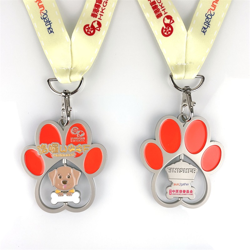 Zinklegering 3D Sharving Metal Medal Guide Dog Metal Awards Medals Design til dyr