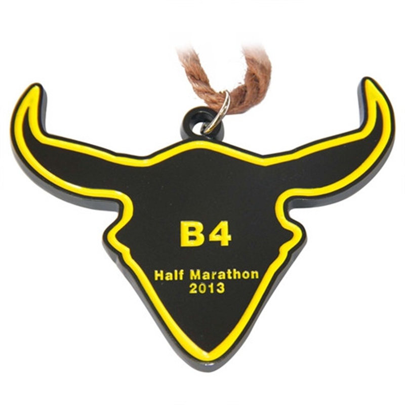 Design din egen blanke zinklegering 3D Gold Award Marathon Running Custom Metal Sport Medal