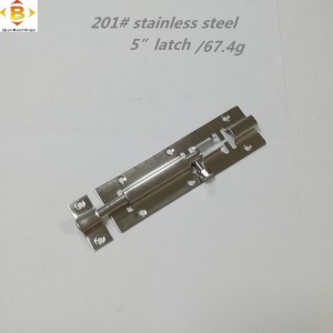 201#latch tommellås tommelfingerlås bolt dørbolt 201#stainless stållås