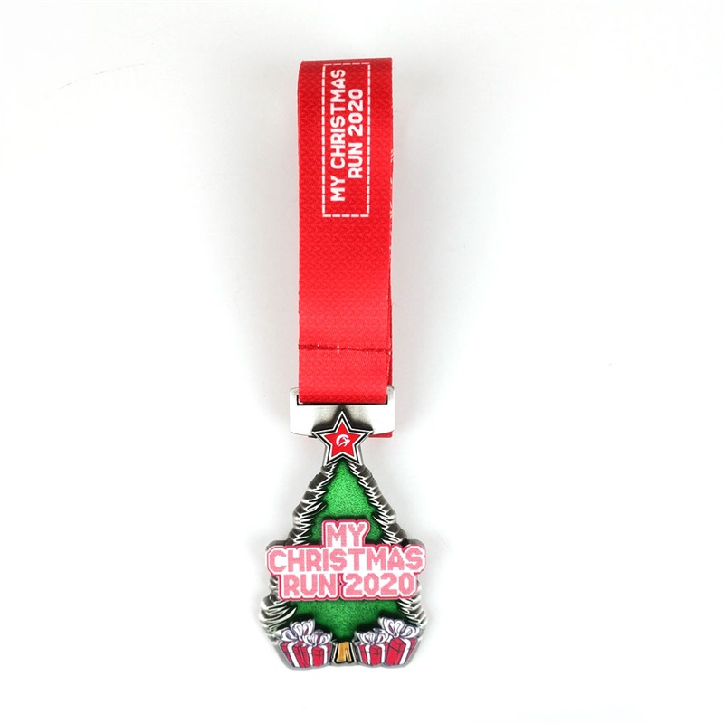 Holiday Run Medals farverig blød emalje svømning løbende dansende metalmedalje