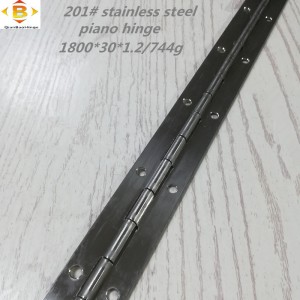Standard størrelse lang hængsel 201#72 \'\'*1,2 rustfrit stål klaver hængsel kontinuerlig række kabinet klaver hængsel