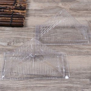 Clear Triangle Box Packaging Wholesale Plastic Food Custom Label Disposable Beautiful Sandwich and Cake Customer \\\\ \'s Logo Pet, PLA