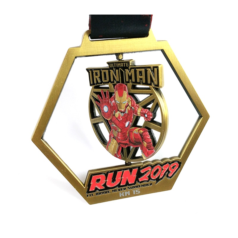 Gag Hollow Out Design Medals Wholesale Metal Award 3D guldmedaljer