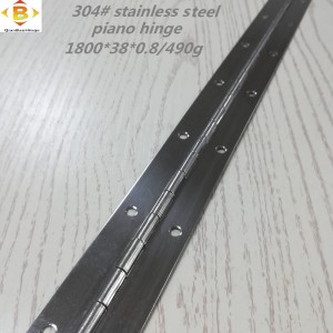 Standard størrelse lang hængsel 304#72 \'\' Rustfrit stål klaver hængsel kontinuerlig række kabinet klaver hængsel