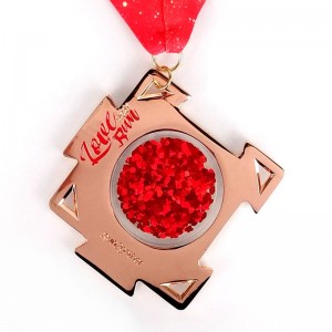 Ferie løbende medaljer Gave til Valentine\'s Day Trail Running Medals
