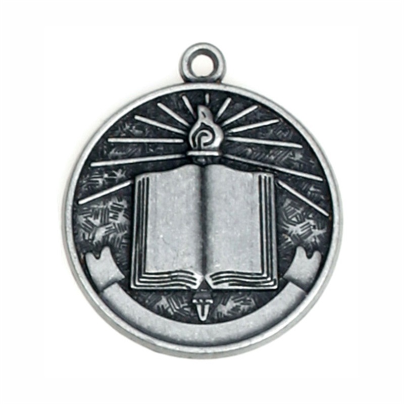 Kan oparbejdes metalmedaljer lagermedalje 7/8-tommer antikke sølvsportmedaljer