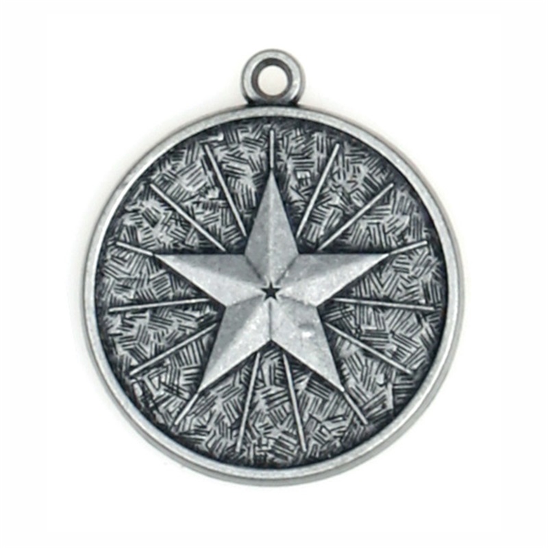 Antik messingbelagt metalmedalje medalje medaljer