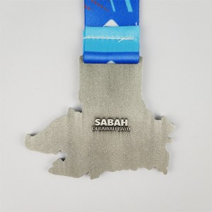 Commemorative Medals Zink Alloy Casting Map for City Corporate Event Awards