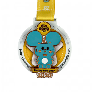 Brugerdefinerede medaljer Emalje, der kører medaljeindehaver