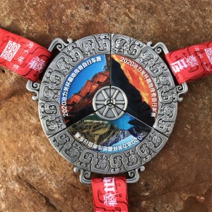 Medalje 3D UV -udskrivning Custom Shape Logo Metal Sport Medal for engrossalg