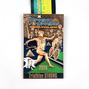 Brugerdefineret form logo metal sportsmedal