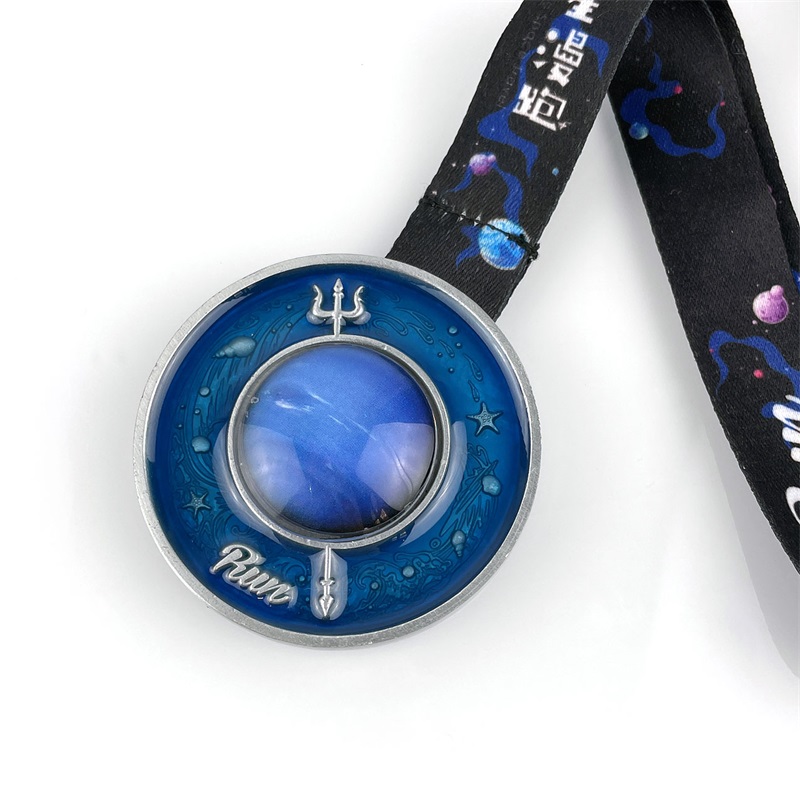 Farve 3D emalje stereoskopisk effekt medaljespor, der kører medaljer