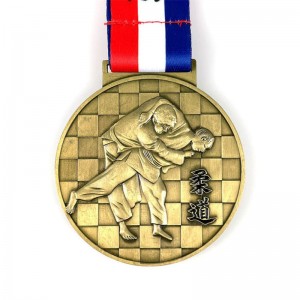 Cast Metal Medals Kungfu Gold Medal Medalla de Kung Fu