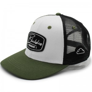 Brugerdefineret brand logo 3D broderi brugerdefineret logo bomuld flere farver trucker cap til udendørs sport