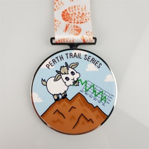 Die Cast Medal Color 3D Emalje medaljer Brugerdefineret trykt medalje