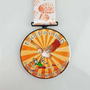 Die Cast Medal Color 3D Emalje medaljer Brugerdefineret trykt medalje