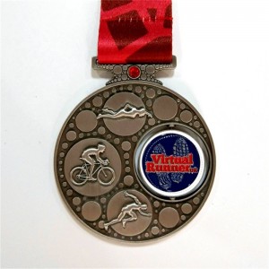 Metal Custom Making hver Shape Sports Award Medals med dit eget design 3D -logo