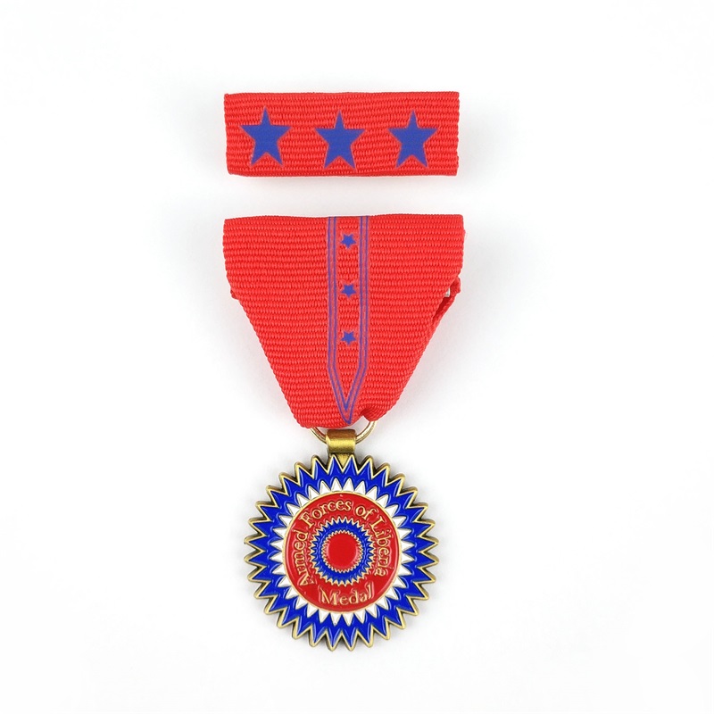 Brugerdefineret medalla Medallion Die Cast Metal Badge 3D Activity Medals and Awards Medal of Honor med Ribbon