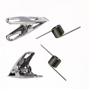 Rustfrit stål hårnål tøjspind lille spiral torsion forår