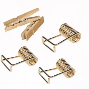 Rustfrit stål hårnål tøjspind lille spiral torsion forår