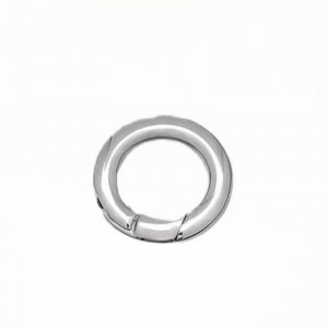 Åbn O-Ring Trigger Round Snap Carabiner Spring Ring Round Key Ring Wallet Metal Keychain