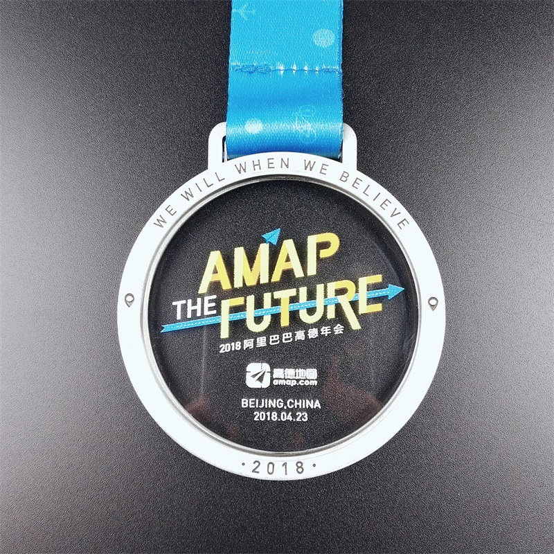 Tilpassede metal 3D -medaljer til sportsbegivenheder med bånd pendel guld sølv bronze maraton, der løber verdensmedalje