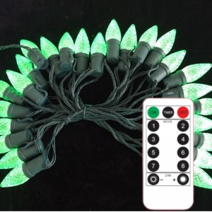 C9 Strawberry Christmas Light Set udendørs vandtæt farverig julelysstreng