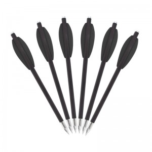 Elongarrow 119612-04 Pistol Crossbow Bolts With 2pcs Black Color Arrow Vane