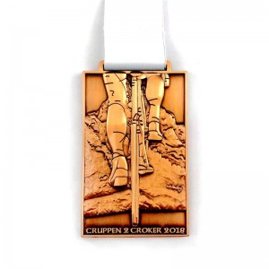 Cyklingkonkurrence medaljer souvenir zink legering officiel sport match prismedalje medalje
