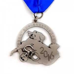 Brugerdefineret 3D Die Cast Cycling Mountain Bike Race Bicycle Sport Medal