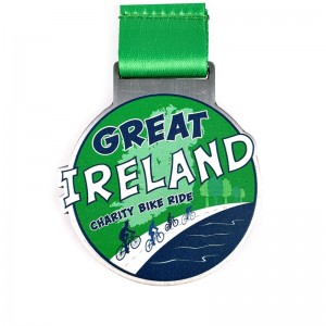 Sport Medal Factory Metal Cycling Medals Custom 3D Bicycle Medals