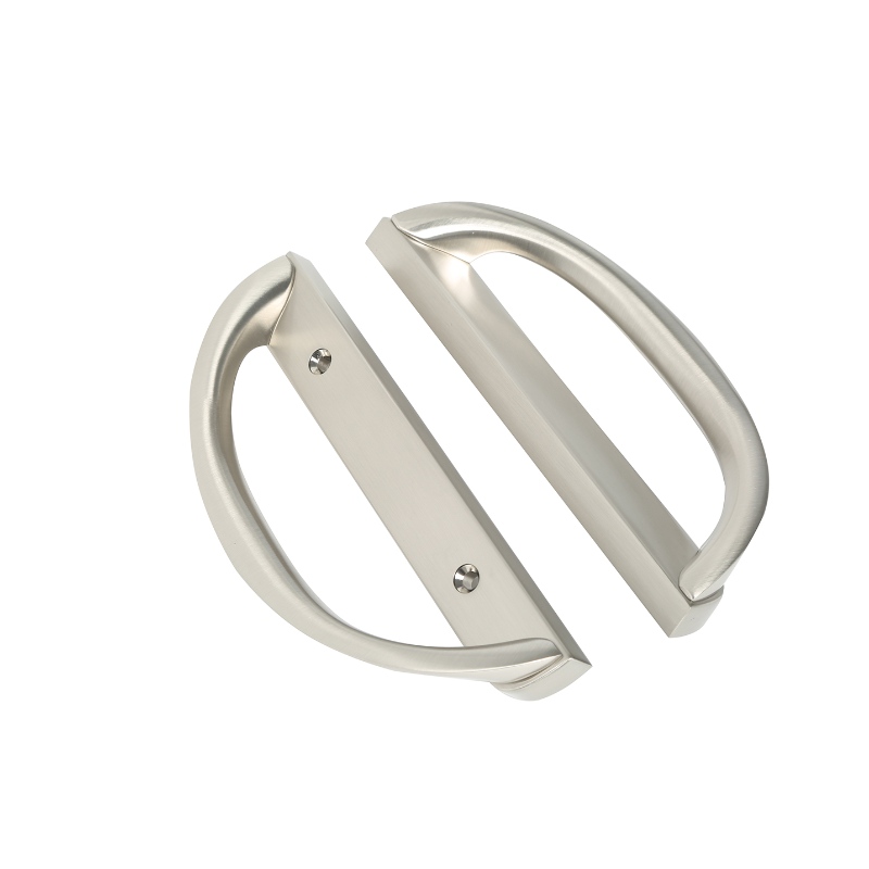 Glidende gårdhave dørhåndtag, d form, ikke-tastet (passer 3-15/16 ”hulafstand)