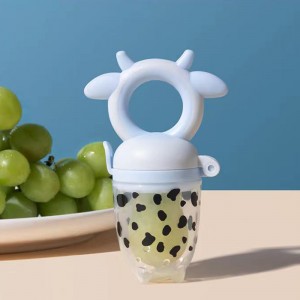 Frugtføder af høj kvalitet fødevarer Teether Food Grade Eco Friendly Liquid Silicone Baby Pacifier Frisk frugt Baby Feder Pacifier