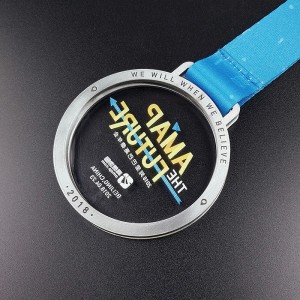 Animalkvalitets dyre Sliver Custom Zinc Alloy Die Casting Award Metal Universal Wrestling Medals