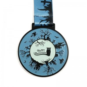 Sjov tilpasset Metal Sport Award Halloween Hallowmas Run Medals