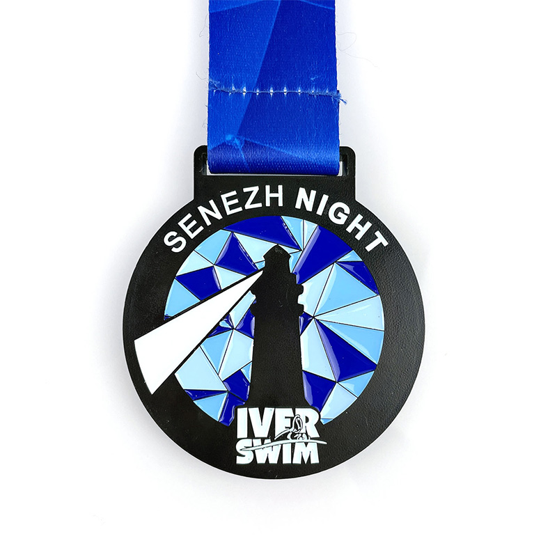 Brugerdefineret metalcirkelform Præget design Emalje Medaljer